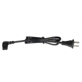 CABLE DE ALIMENTACIÓN ELÉCTRICA PARA 120-240 VCA / 1 METRO / 2 CLAVIJAS TIPO AMERICANO / CONECTOR EN FORMA TIPO L