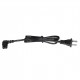 CABLE DE ALIMENTACIÓN ELÉCTRICA PARA 120-240 VCA / 1 METRO / 2 CLAVIJAS TIPO AMERICANO / CONECTOR EN FORMA TIPO L