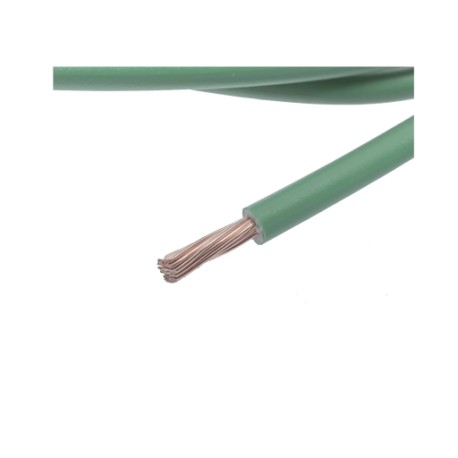 CABLE ELÉCTRICO DE COBRE RECUBIERTO THW-LS CALIBRE 12 AWG 19 HILOS COLOR VERDE (VENTA POR METRO)