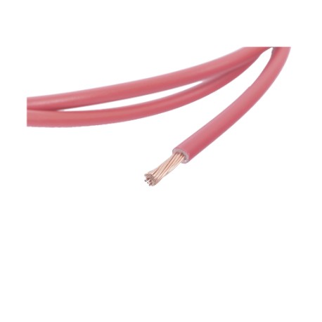 CABLE ELÉCTRICO DE COBRE RECUBIERTO THW-LS CALIBRE 12 AWG 19 HILOS COLOR ROJO (VENTA POR METRO)
