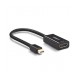 CONVERTIDOR MINI DISPLAY PORT A HDMI / 4K@30HZ / BLINDAJE INTERNO MÚLTIPLE /  CARCASA ABS / LONGITUD DE 25 CM