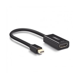 CONVERTIDOR MINI DISPLAY PORT A HDMI / 4K@30HZ / BLINDAJE INTERNO MÚLTIPLE /  CARCASA ABS / LONGITUD DE 25 CM