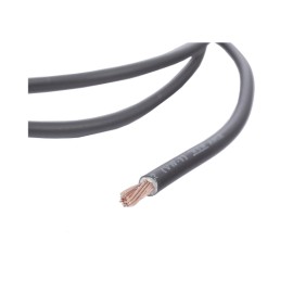 CABLE ELÉCTRICO DE COBRE RECUBIERTO THW-LS CALIBRE 12 AWG 19 HILOS COLOR NEGRO (VENTA POR METRO)