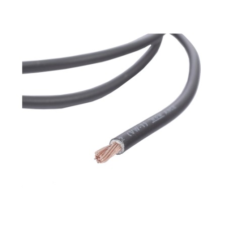 CABLE ELÉCTRICO DE COBRE RECUBIERTO THW-LS CALIBRE 12 AWG 19 HILOS COLOR NEGRO (VENTA POR METRO)