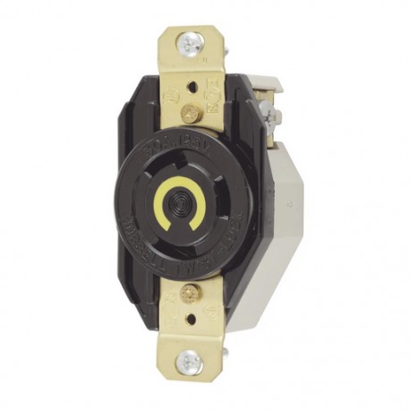 RECEPTÁCULO DE MEDIA VUELTA INDUSTRIAL 30 A 125 V CA 2 POLOS 3 HILOS (NEMA L5-30R).