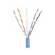 BOBINA DE CABLE UTP 305 M. DE COBRE, PANNET, AZUL, CATEGORÍA 5E (24 AWG), PVC (CM), DE 4 PARES