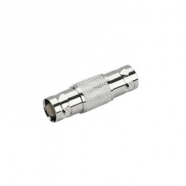 ADAPTADOR TIPO BARRIL PARA 75 OHM, DE CONECTOR BNC HEMBRA A BNC HEMBRA, NÍQUEL/ ORO/ TEFLÓN.