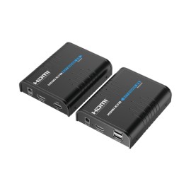 KIT EXTENSOR KVM (HDMI Y USB) HASTA 120 METROS / RESOLUCIÓN 1080P @ 60 HZ / SOPORTA STP Y UTP CAT5/5E/6 /  SOPORTA SWITCH GIGAB