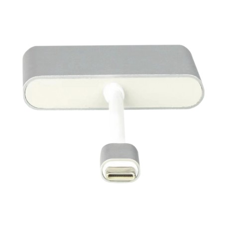 ADAPTADOR MULTIPUERTO USB-C 3.1 A HDMI 4K / USB 3.0 / USB – C /  ALTA VELOCIDAD DE TRANSMISIÓN DE DATOS / ADMITE CARGA RÁPIDA (