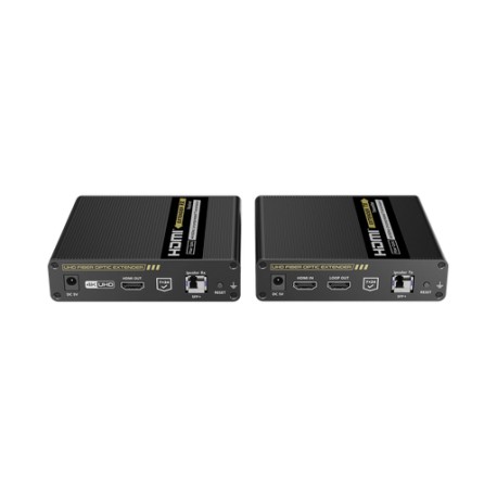 KIT EXTENSOR HDMI POR FIBRA ÓPTICA 10G A 40 KM / RESOLUCIÓN 4K@60HZ/ MONOMODO (SMF) / IPCOLOR PIXEL / CERO LATENCIA/ SIN COMPRI