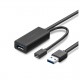 CABLE DE EXTENSIÓN ACTIVO USB 3.0 CON PUERTO DE ALIMENTACIÓN MICRO USB / 5 METROS / USB 3.0 A 5GBPS / NO REQUIERE CONTROLADOR /