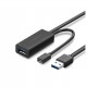 CABLE DE EXTENSIÓN ACTIVO USB 3.0 CON PUERTO DE ALIMENTACIÓN MICRO USB / 5 METROS / USB 3.0 A 5GBPS / NO REQUIERE CONTROLADOR /
