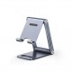 SOPORTE PARA TELÉFONO CELULAR DE ALUMINIO / ANGULO AJUSTABLE / AMPLIA COMPATIBILIDAD CON DISPOSITIVOS DE 4.7'' A 7.9'' / ANTIDE