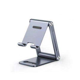 SOPORTE PARA TELÉFONO CELULAR DE ALUMINIO / ANGULO AJUSTABLE / AMPLIA COMPATIBILIDAD CON DISPOSITIVOS DE 4.7'' A 7.9'' / ANTIDE