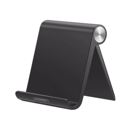 SOPORTE PARA TELEFONO CELULAR & TABLET / AJUSTABLE DE 0° A 100° / GOMA ANTIARAÑAZOS / ANTIDESLIZANTE / AMPLIA COMPATIBILIDAD CO