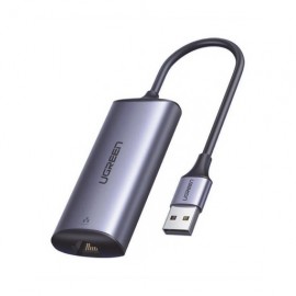 ADAPTADOR DE RED USB3.0 A RJ45 /ADMITE 10/100/1000 MBPS Y 2.5G / CAJA DE ALUMINIO / LONGITUD DEL CABLE 10 CM / 1 A 1