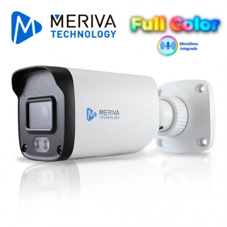 CAMARA HD BULLET MERIVA TECHNOLOGY MFC-5201A AHD / TVI / CVI /SD / 5MP / 3.6MM / 30M IR / MICROFONO INTEGRADO / IP67 / COC / CA