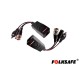 TRANSCEPTOR HD FOLKSAFE, TRANSMISOR/RECEPTOR DE VIDEO, AUDIO Y VOLTAJE(12V/24V, DC/AC),COMPATIBLE CON TODOS LAS MARCAS DE CÁMAR