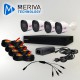 KIT FUSIÓN MERIVA-TOPVISION 4X4  2MP H.265 P2P INCLUYE 1 DVR 4CH BNC + 2CH IP MXVR-2104 / 4 CÁMARAS BULLET 2MP TCB120 TOPVISION