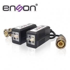 TRANSCEPTORES HD 2MP ENSON ENS-VT100 AHD/TVI/CVI PUSH-IN CON CONECTOR, AISLADOR DE RUIDO Y PROTECTOR DE VOLTAJE. CONECTOR 100% 