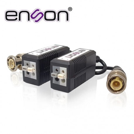 TRANSCEPTORES HD 2MP ENSON ENS-VT100 AHD/TVI/CVI PUSH-IN CON CONECTOR, AISLADOR DE RUIDO Y PROTECTOR DE VOLTAJE. CONECTOR 100% 