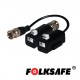 TRANSCEPTOR HD FOLKSAFE FS-HDP4101C TRANSMISOR/RECEPTOR DE VIDEO PASIVO 1CH TIPO PUSH-IN, DISTANCIA MÁXIMA DE 320MTS DE CABLEAD
