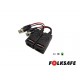 TRANSCEPTOR HD FOLKSAFE FS-HD4301VP, TRANSMISOR/RECEPTOR DE VIDEO Y VOLTAJE (12V/24V DC/AC) COMPATIBLE CON TODAS LAS MARCAS DE 
