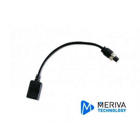 CABLE CONVERTIDOR DIN DE AVIACION-RJ45 MERIVA TECHNOLOGY / PROGRAMACION POR RED / CONEXION DE CAMARA IP COMPATIBLE CON TODOS LO