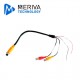 CABLE CONVERTIDOR PARA CAMARAS AHD CON CONECTOR BNC A DIN DE AVIACION MERIVA TECHNOLOGY MODELO MVA-BNCDIN COMPATIBLE CON TODAS 